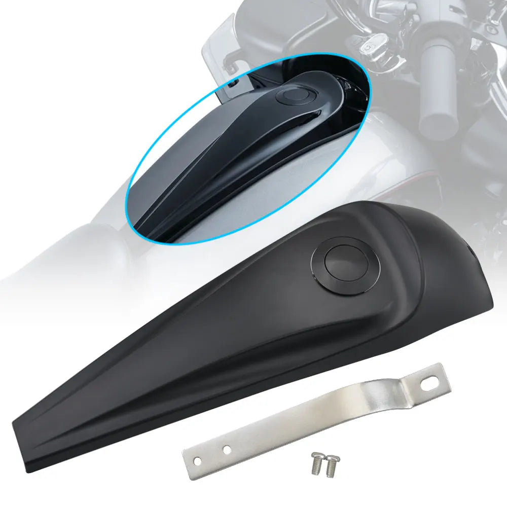Voodoo Cycle House Custom Smooth Dash Fuel Tank Console Trim Panel Kit For Harley Touring Glides Road King 2008 Up