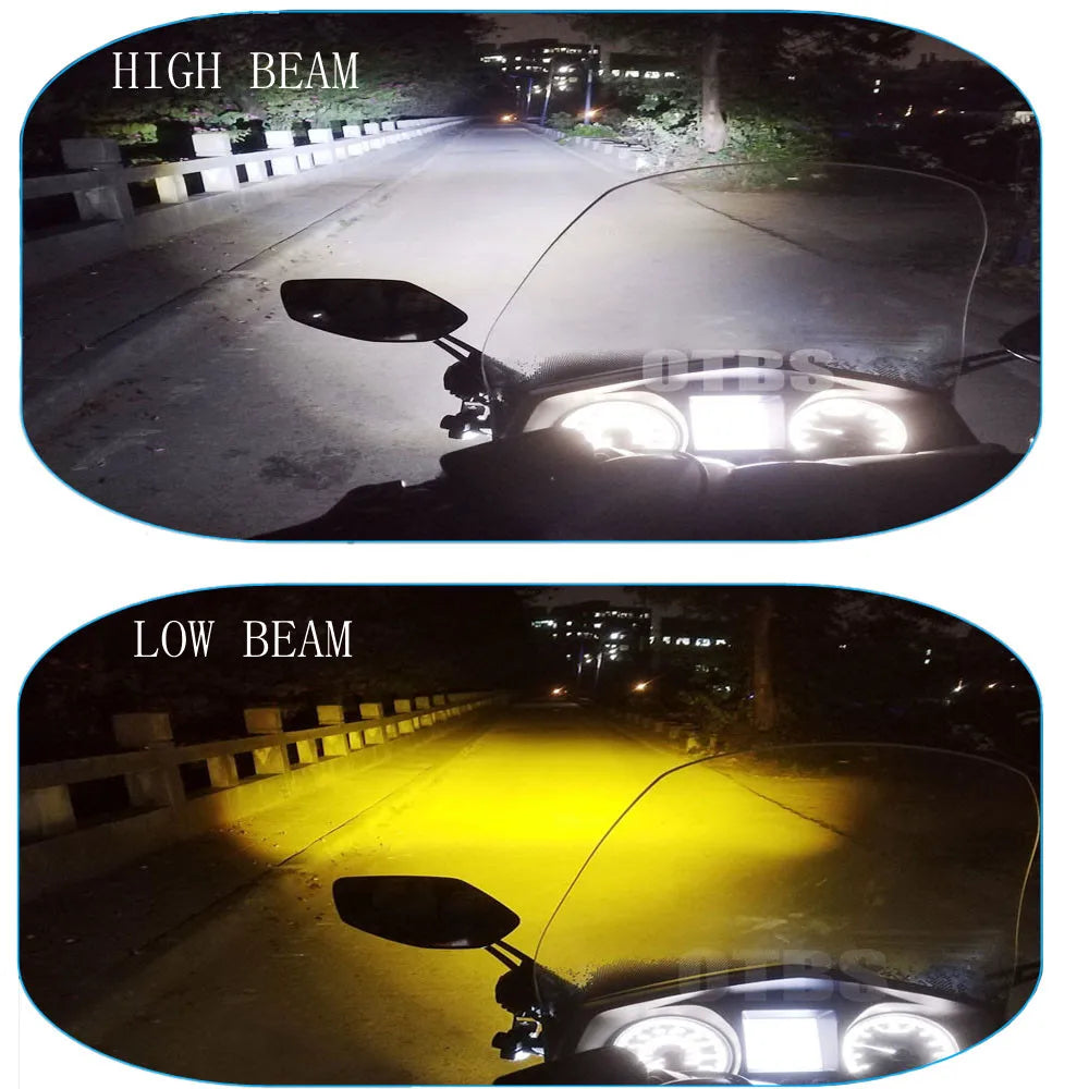Voodoo Cycle House Pair of 100W Motorcycle Fog Lights Led Auxiliary Driving Light Spotlight