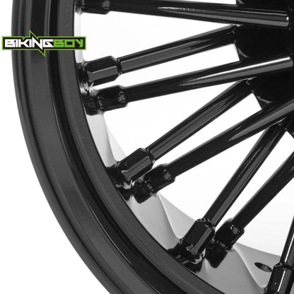 Voodoo Cycle House Custom Wheels For Touring Bagger Electra Glide FLHT Road King FLHR Street Glide FLHX 84-08 Front 16" 3.5" Rear 16" 3.5" 5.5" Wheel Rim Hub