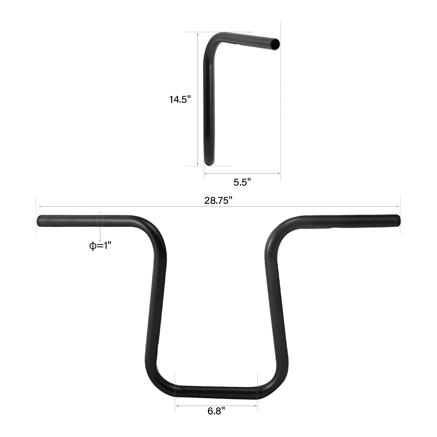 Voodoo Cycle House Custom Ape Hanger Handlebars For Various Harley-Davidson Models