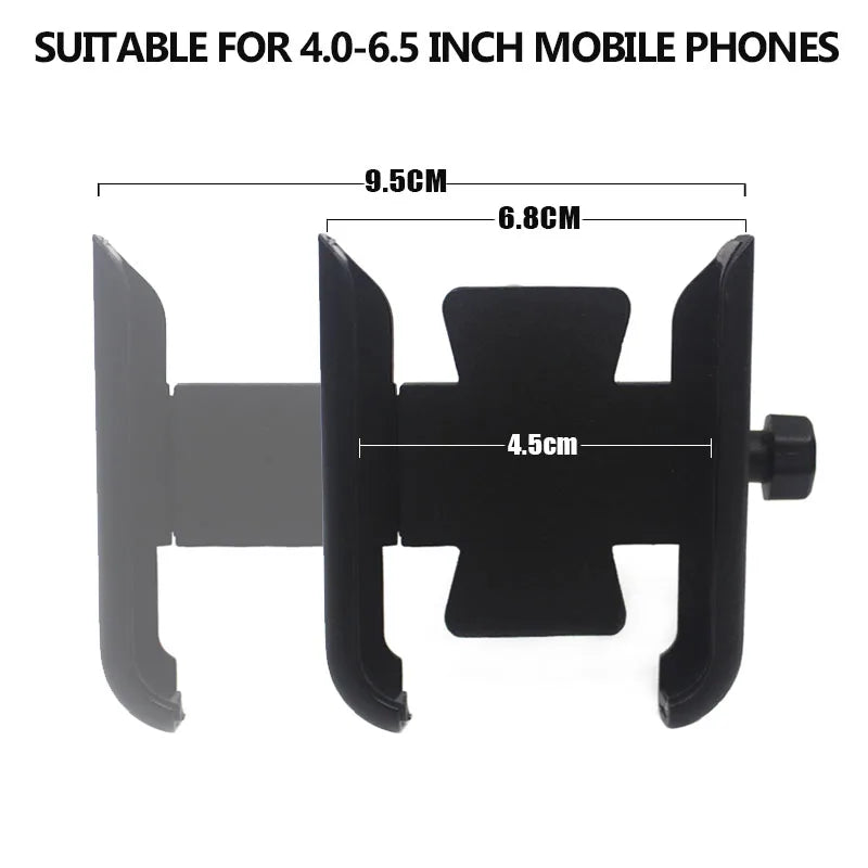 Voodoo Cycle House Indian FTR 1200 S FTR1200 Carbon / Rally Chief VINTAGE Scout CNC Handlebar - Mirror Mount Mobile Phone Holder