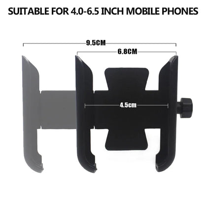 Voodoo Cycle House Indian FTR 1200 S FTR1200 Carbon / Rally Chief VINTAGE Scout CNC Handlebar - Mirror Mount Mobile Phone Holder