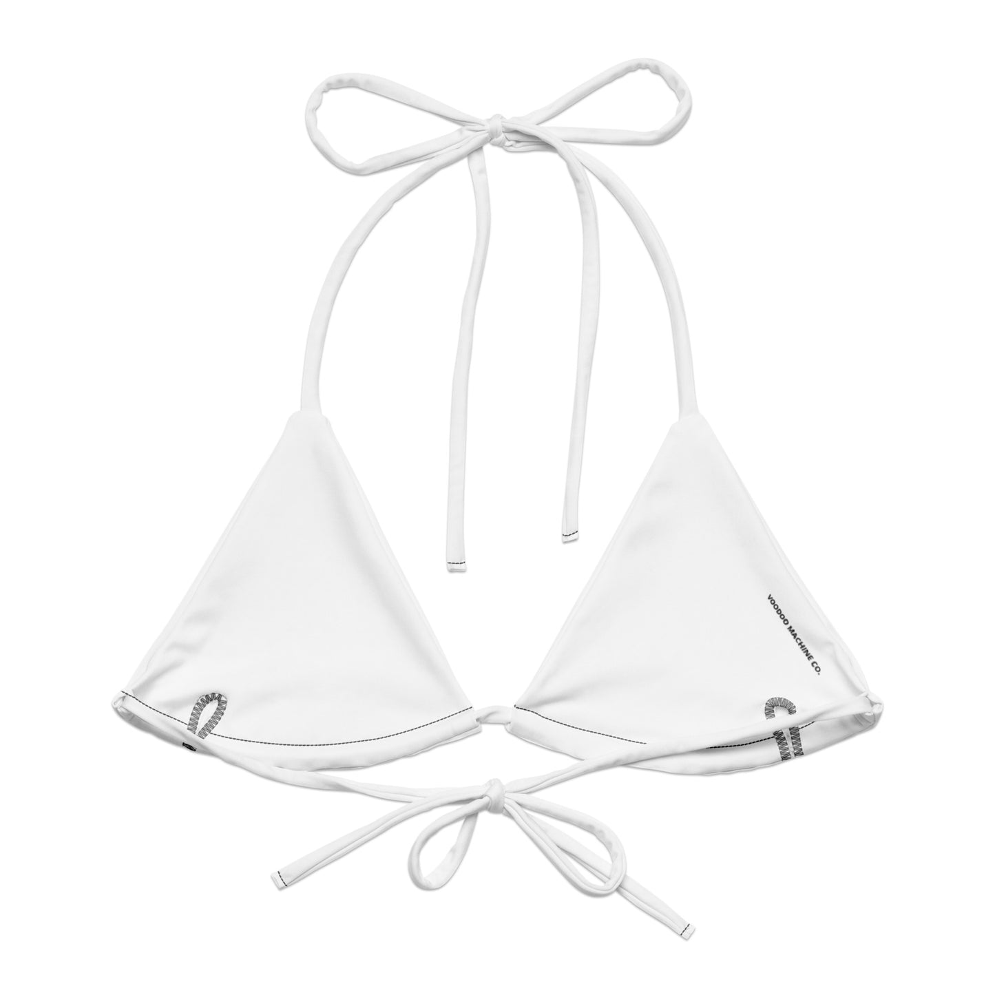 VOODOO MACHINE CO. All-over print recycled string bikini top
