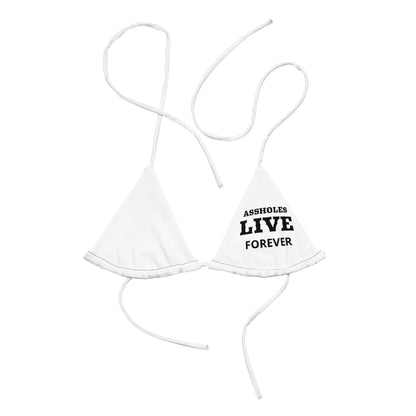 VOODOO MACHINE CO. All-over print recycled string bikini top