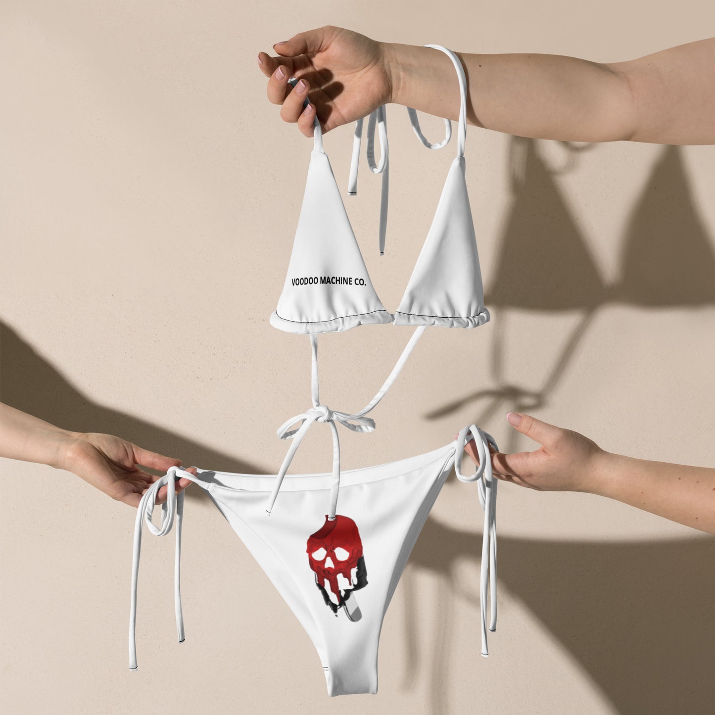 VOODOO MACHINE CO. All-over print recycled string bikini