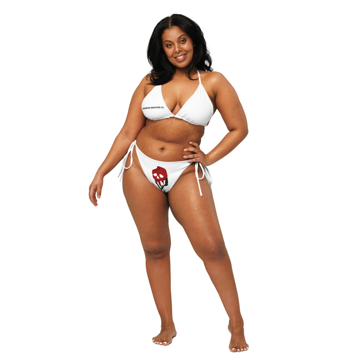 VOODOO MACHINE CO. All-over print recycled string bikini