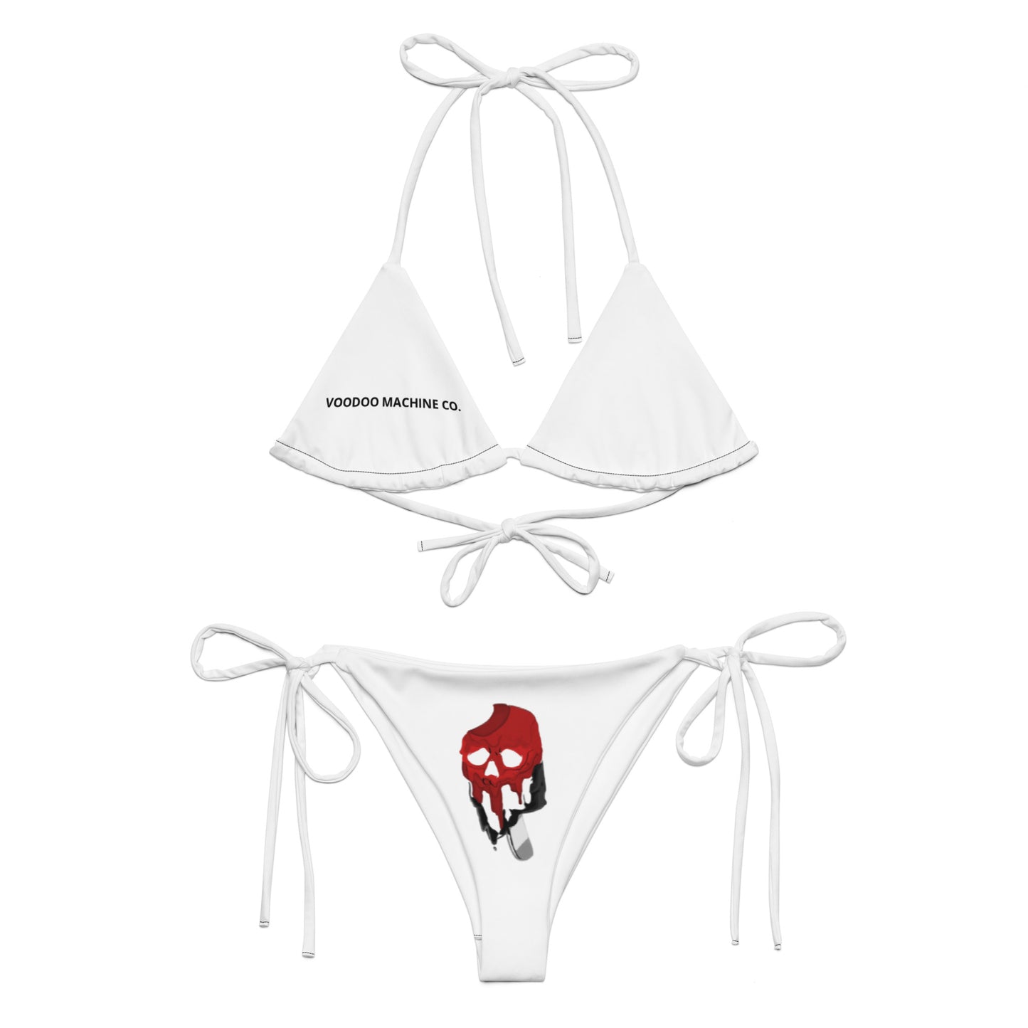 VOODOO MACHINE CO. All-over print recycled string bikini