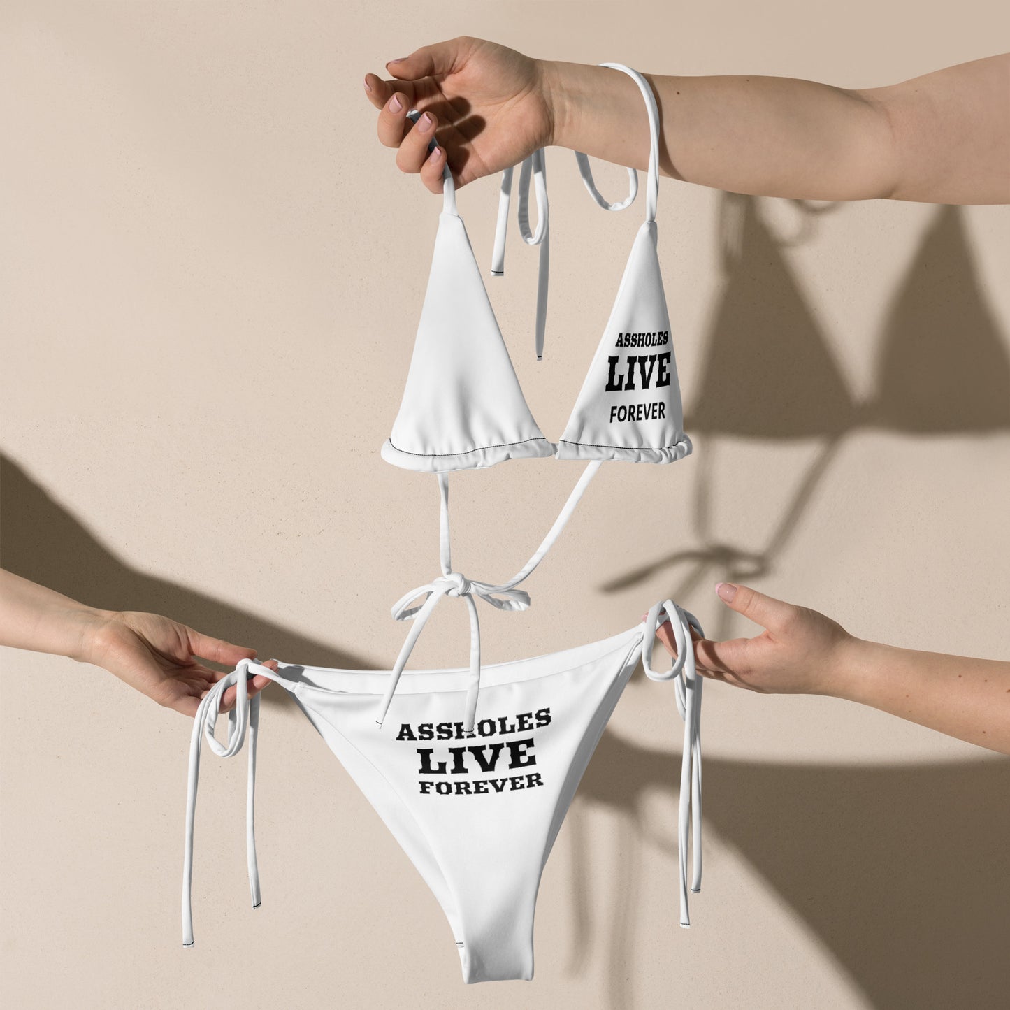 VOODOO MACHINE CO. All-over print recycled string bikini