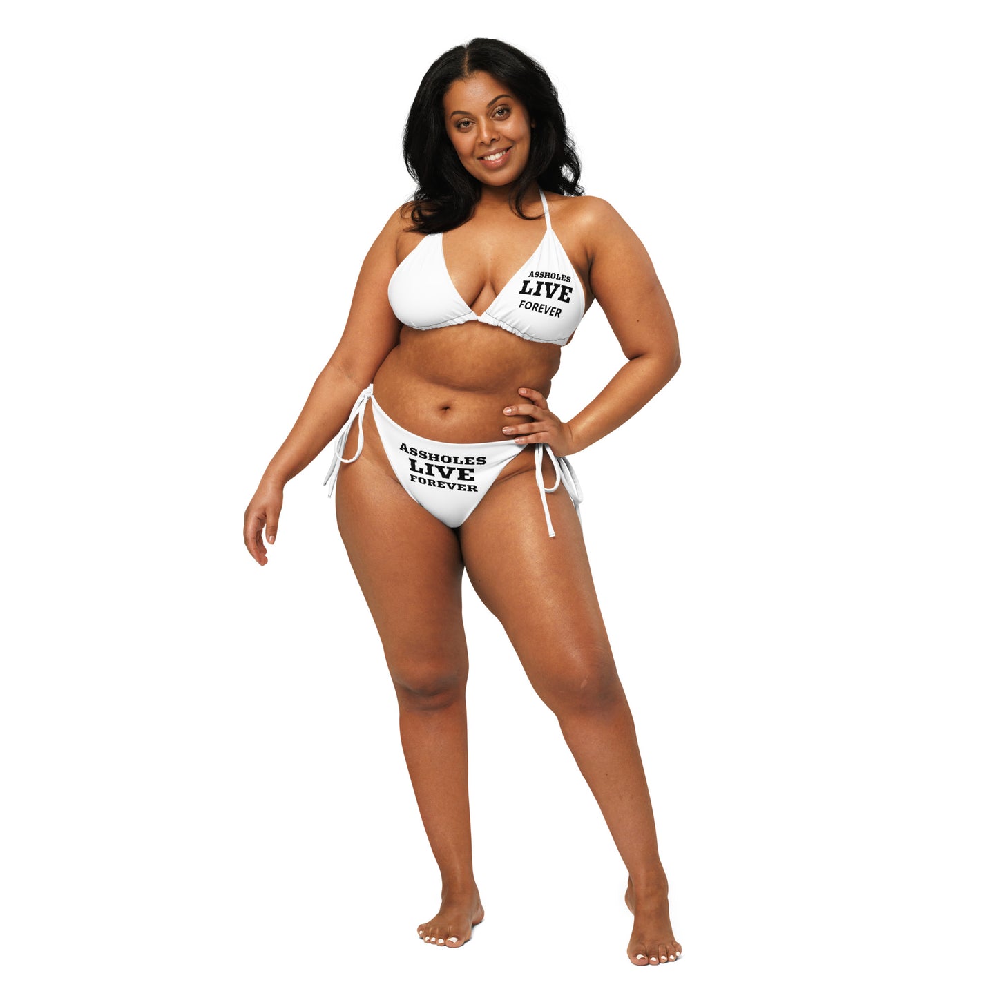 VOODOO MACHINE CO. All-over print recycled string bikini