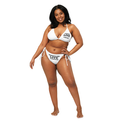 VOODOO MACHINE CO. All-over print recycled string bikini