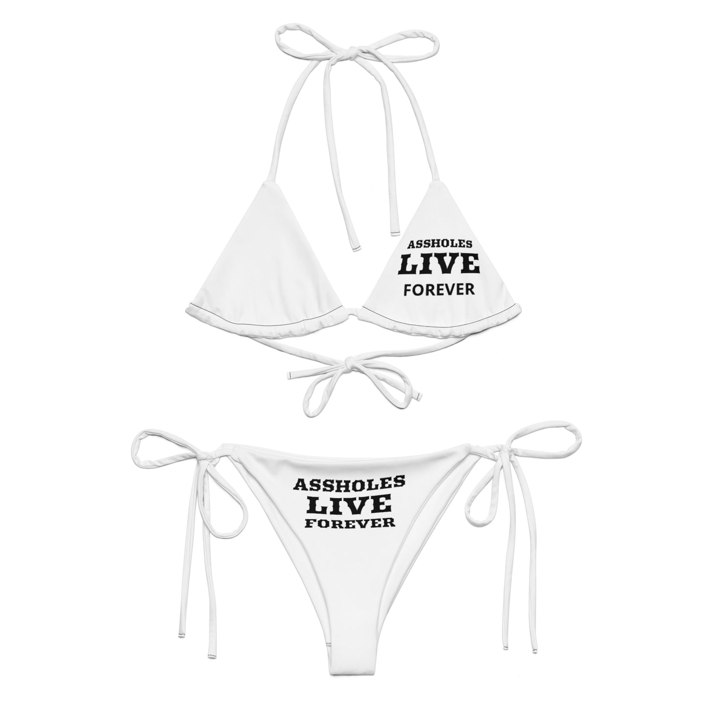 VOODOO MACHINE CO. All-over print recycled string bikini