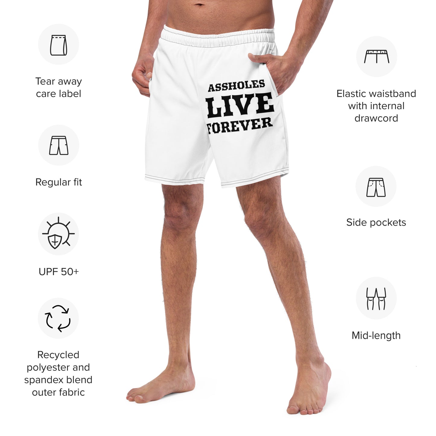 VOODOO MACHINE CO. Men's swim trunks