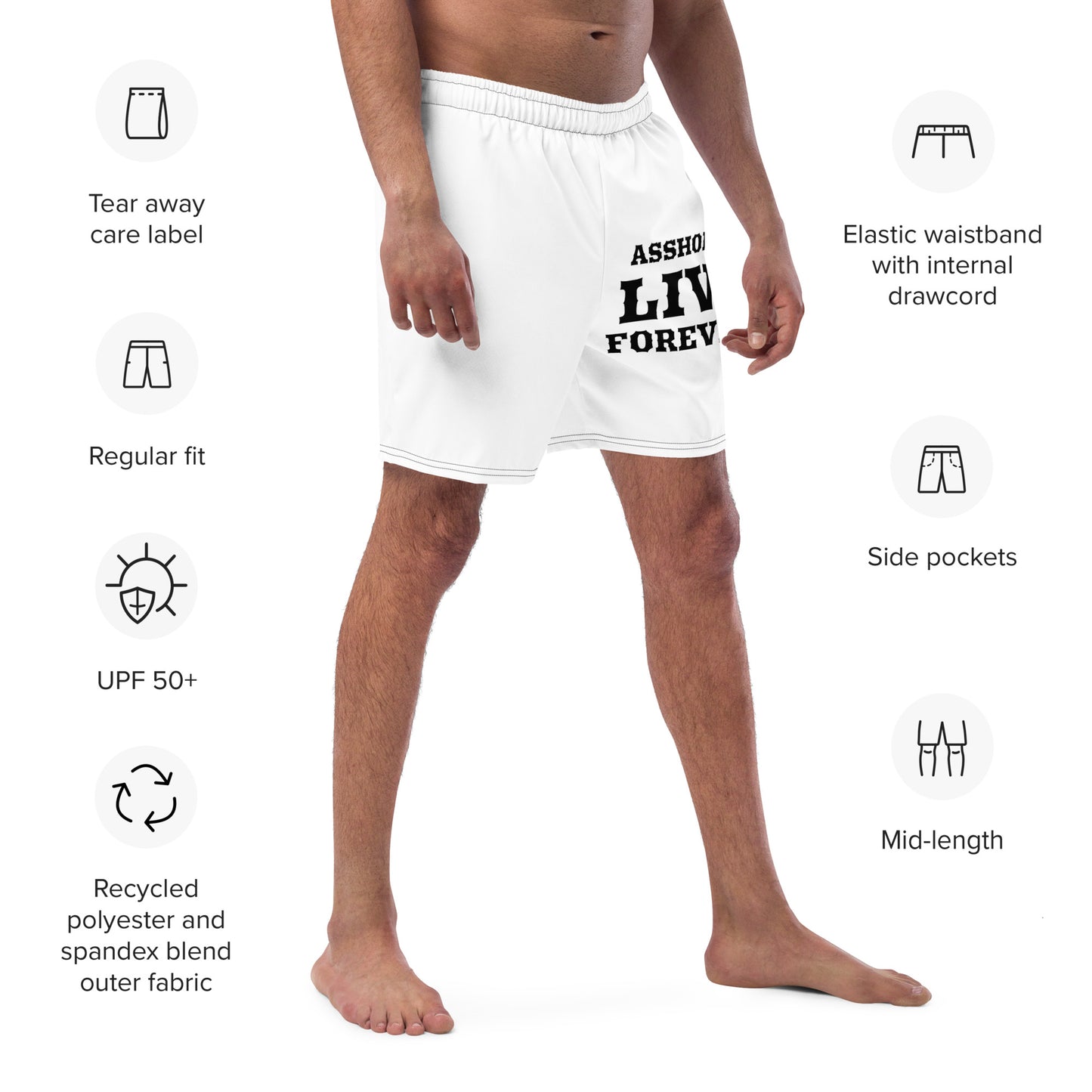 VOODOO MACHINE CO. Men's swim trunks