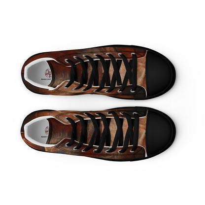 BLACK CULT SOCIETY - BIRD BRAIN Men’s high top canvas shoes