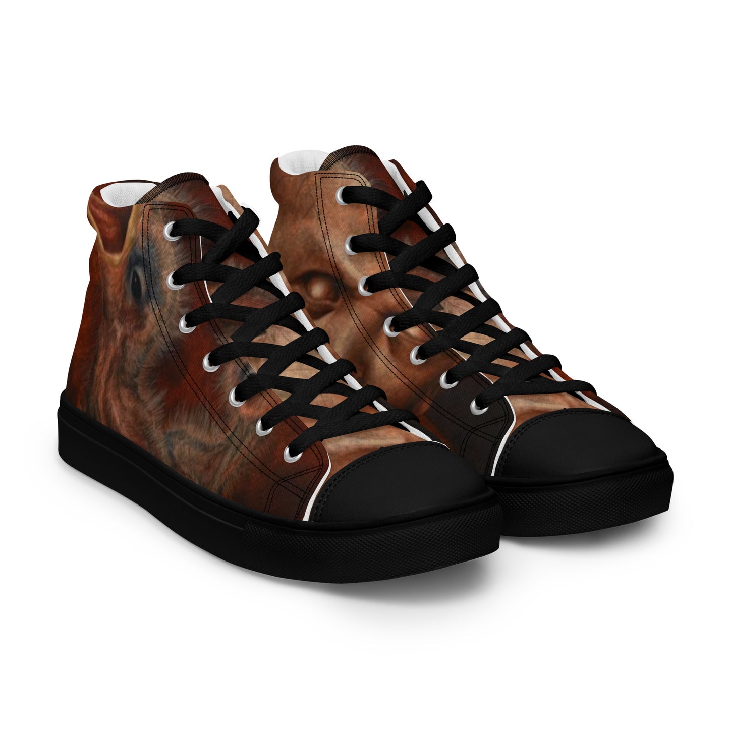 BLACK CULT SOCIETY - BIRD BRAIN Men’s high top canvas shoes