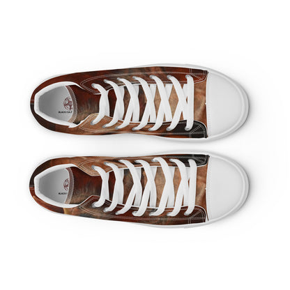 BLACK CULT SOCIETY - BIRD BRAIN Men’s high top canvas shoes