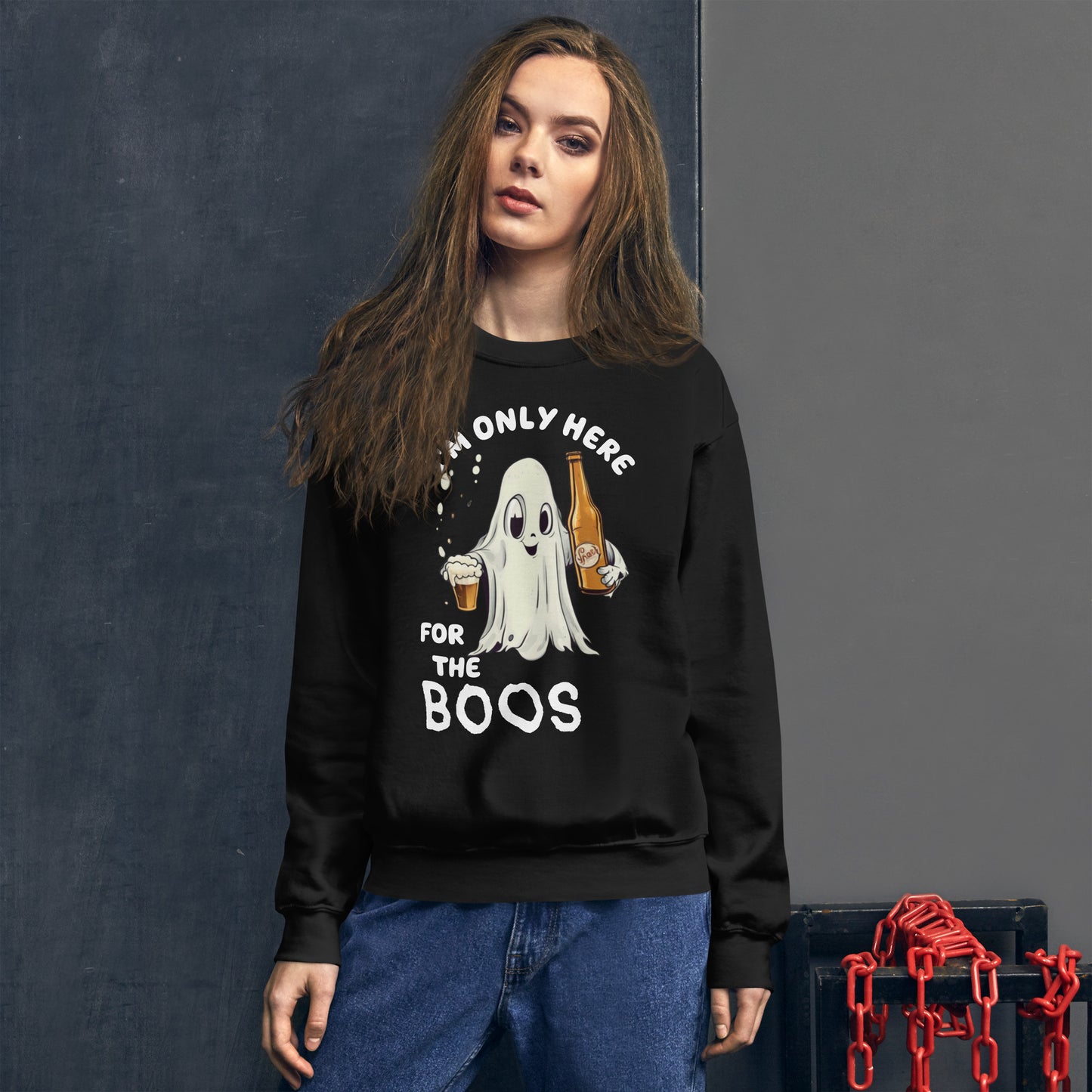 HERE FOR THE BOOS Unisex Sweatshirt