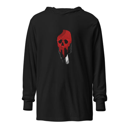 VOODOO MACHINE CO. Hooded long-sleeve tee