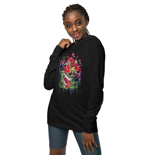 VOODOO MACHINE CO. Hooded long-sleeve tee