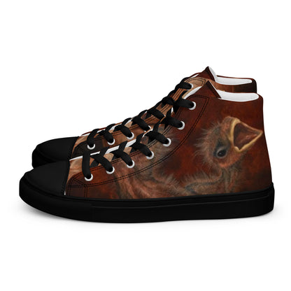 BLACK CULT SOCIETY - BIRD BRAIN Women’s high top canvas shoes