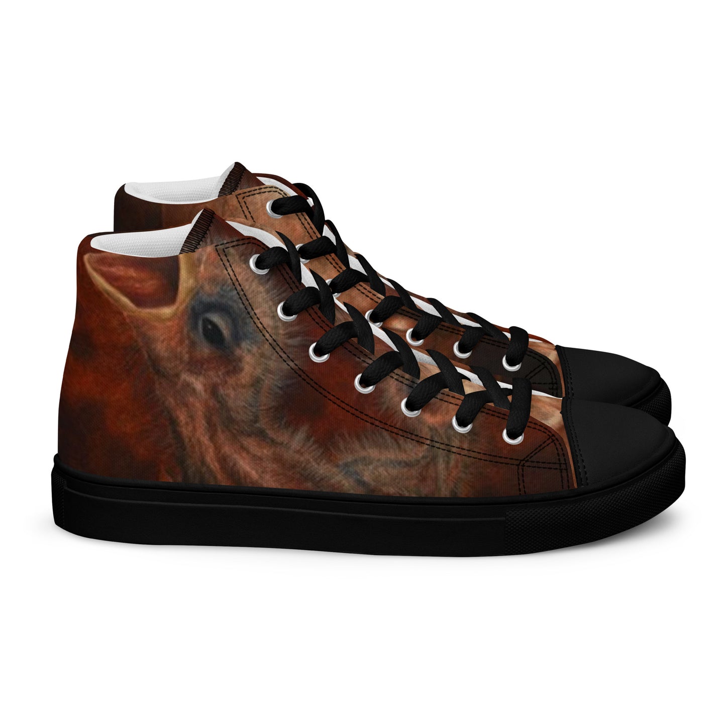 BLACK CULT SOCIETY - BIRD BRAIN Women’s high top canvas shoes