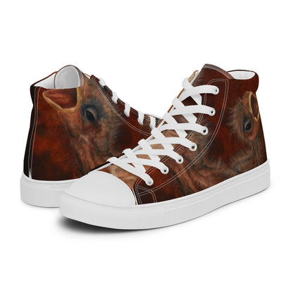 BLACK CULT SOCIETY - BIRD BRAIN Women’s high top canvas shoes