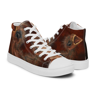 BLACK CULT SOCIETY - BIRD BRAIN Women’s high top canvas shoes