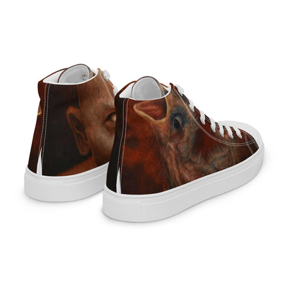 BLACK CULT SOCIETY - BIRD BRAIN Women’s high top canvas shoes