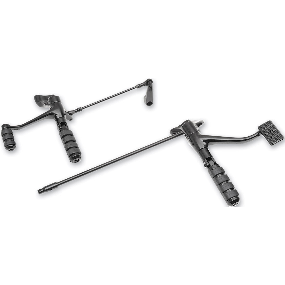 Custom Black Harley-Davidson and Custom Applications Forward Control Kit with Pegs