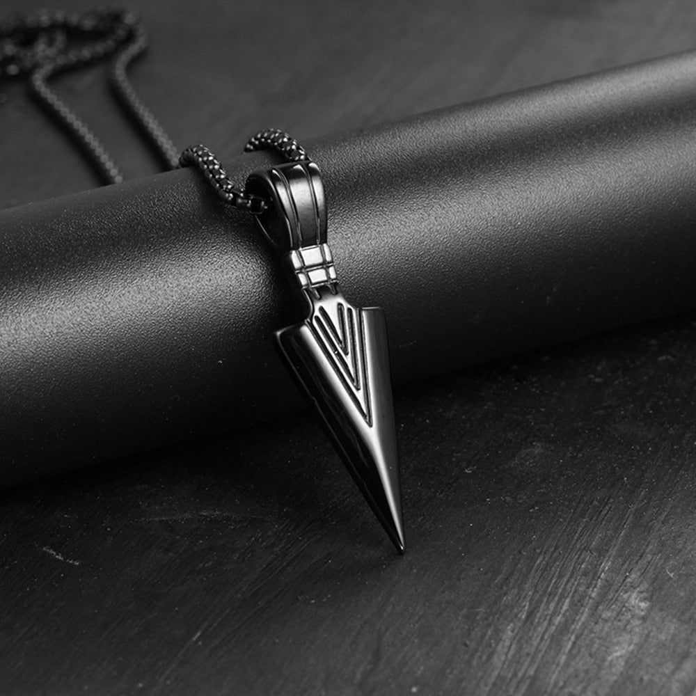 Metal Arrow Pendant  Necklace