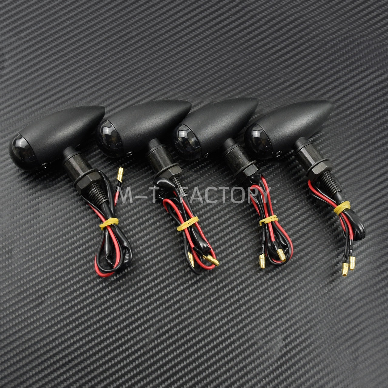 Voodoo Cycle House Bullet Front & Rear Turn Signals For Harley-Davidson - Indian - Custom Applications