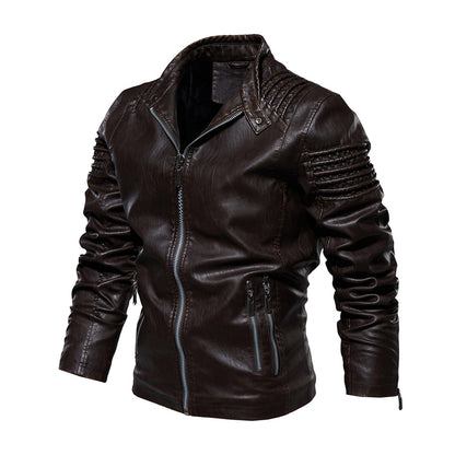 Voodoo Machine Co. Men's Slim Fit Modern Leather Jackets