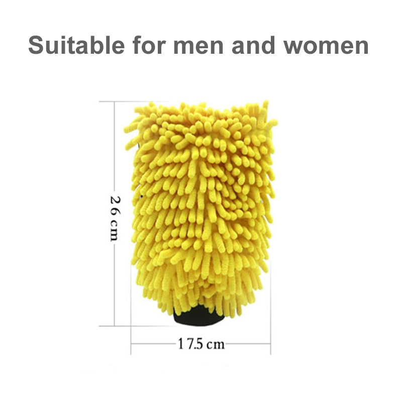 2x Microfiber Car Wash Gloves