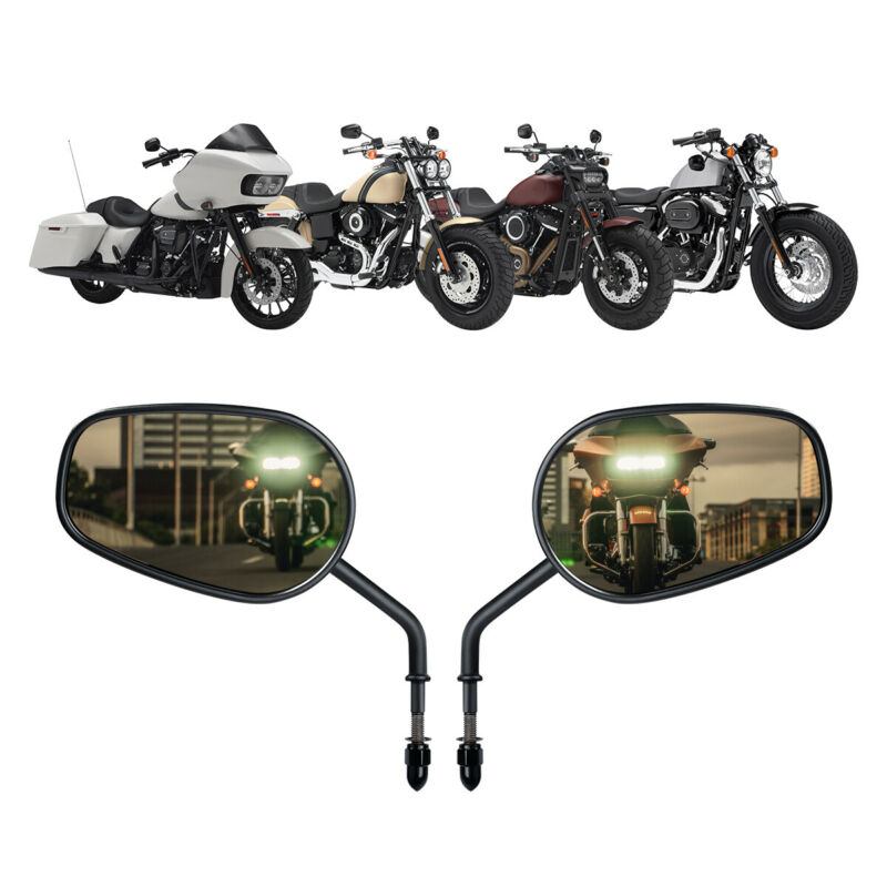 Voodoo Cycle House Mirrors For Harley-Davidson & Custom Applications