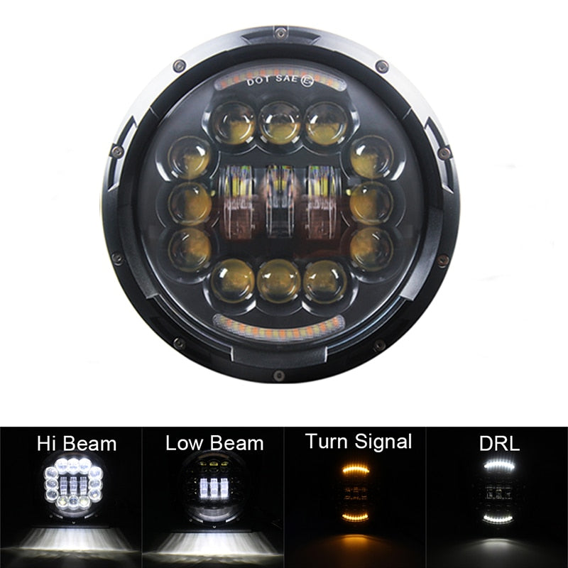Voodoo Cycle House 7 inch LED Headlight for Harley-Davidson & Indian Touring Models