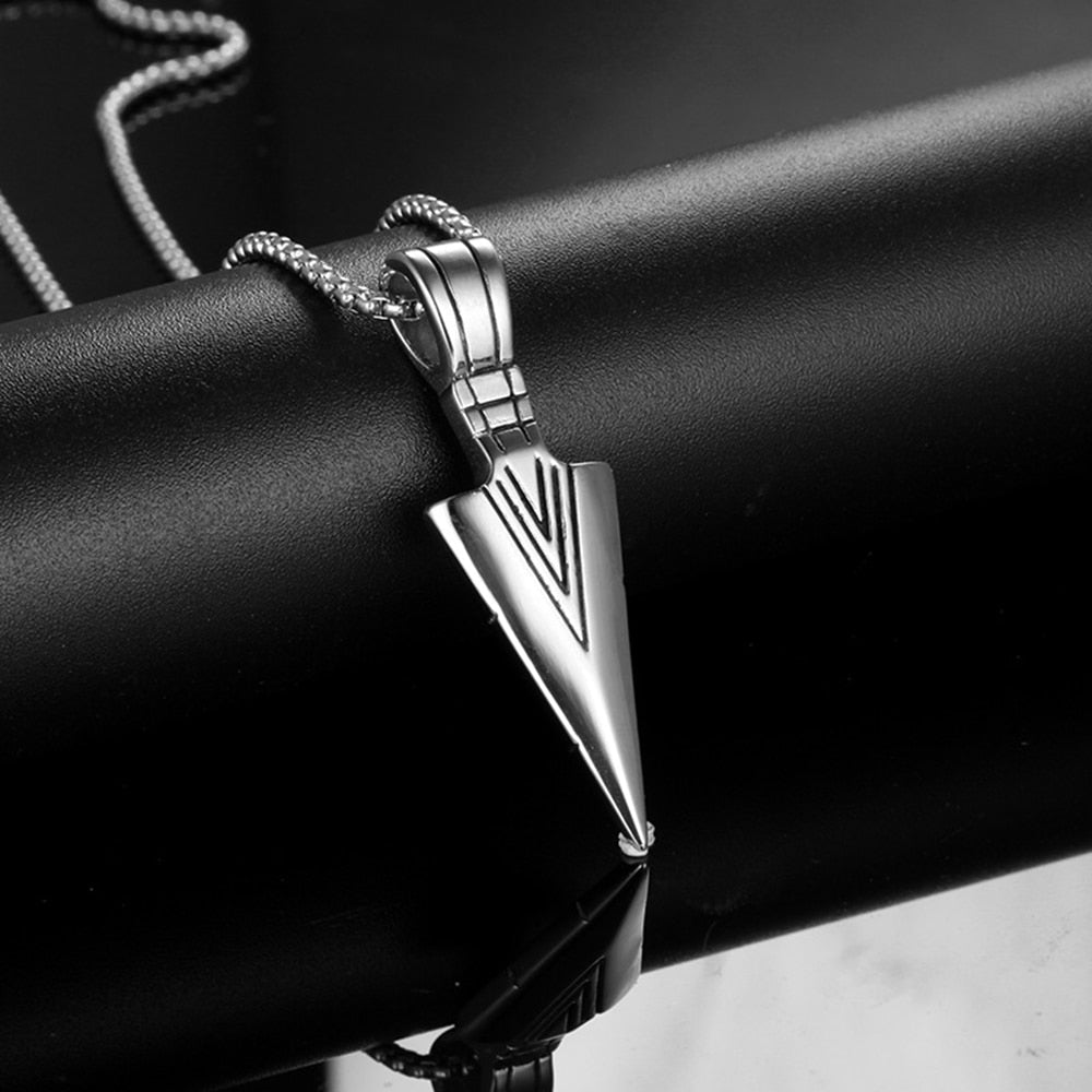 Metal Arrow Pendant  Necklace