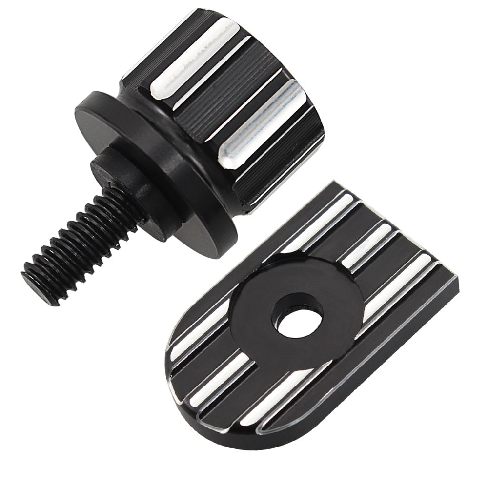 Voodoo Cycle House Custom Knurled Seat Bolts for Harley-Davidson and Custom Applications