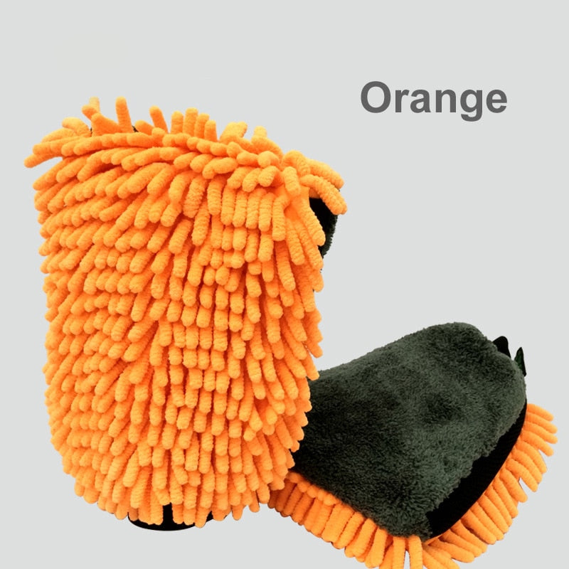 2x Microfiber Car Wash Gloves