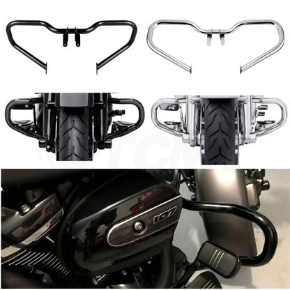 Voodoo Cycle House Custom Chopped Crash Bar & Lower Fairing Spoilers For 2014-UP Harley-Davidson Road Glide