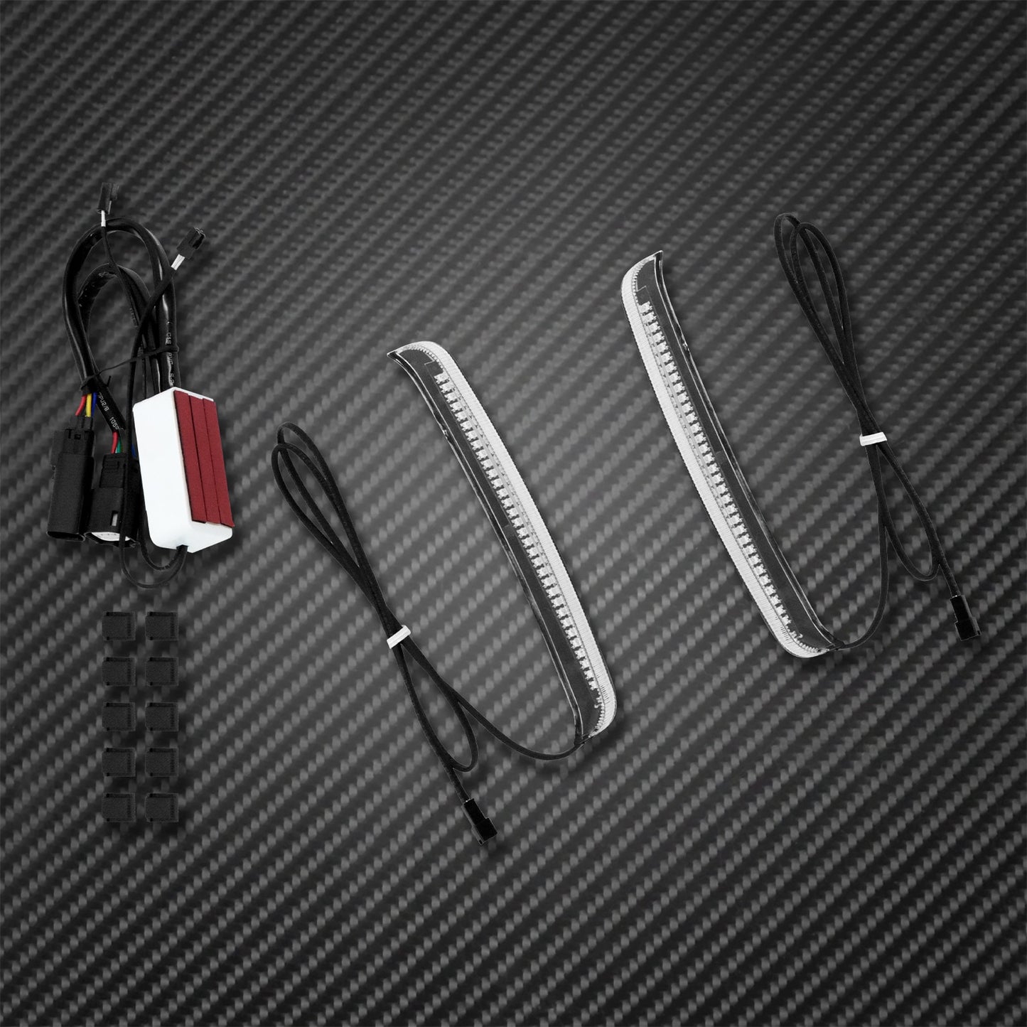 Voodoo Cycle House LED Saddlebag Tail Lights / Turn Signal Accent Lights For Harley-Davidson Touring Models 1997 - UP