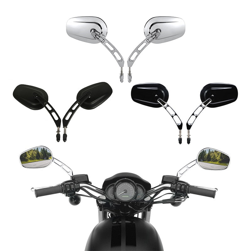 Voodoo Cycle House Mirrors For Harley-Davidson - Indian & Custom Applications