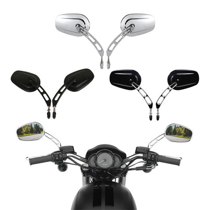Voodoo Cycle House Mirrors For Harley-Davidson - Indian & Custom Applications
