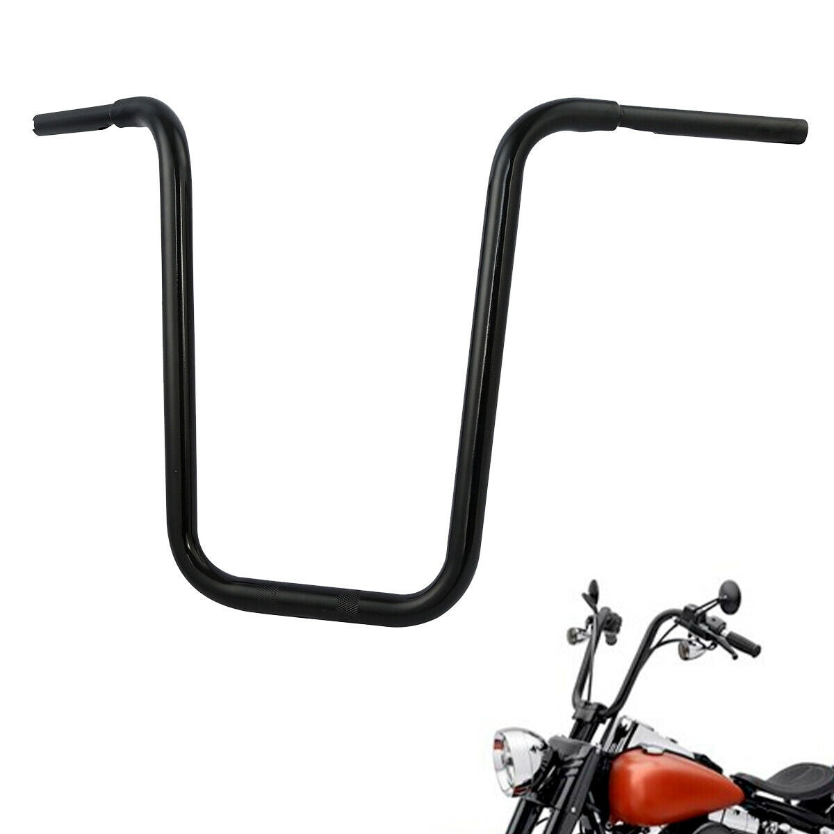 Voodoo Cycle House Custom Black 18in. Ape Hanger Handlebars For Harley-Davidson & Custom Applications
