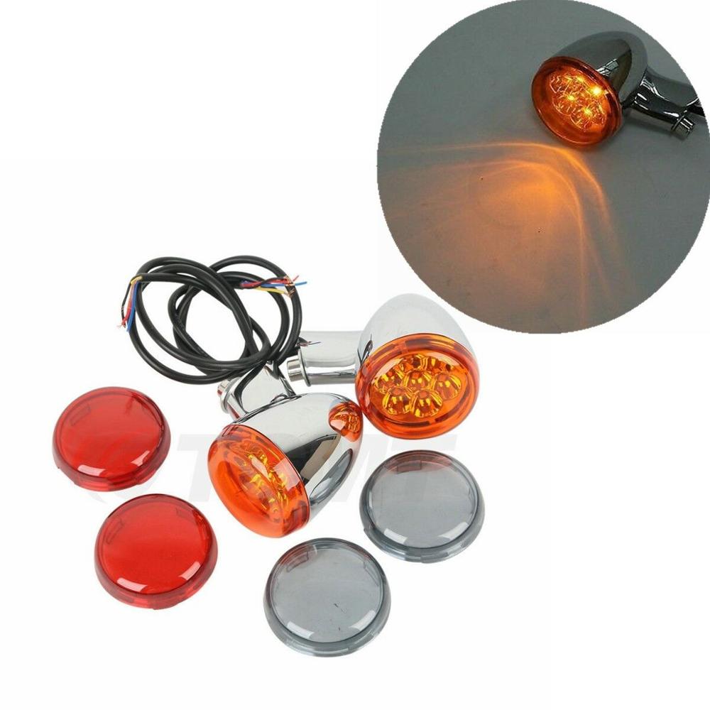 Voodoo Cycle House Custom Bullet Turn Signals / Brake Lights For Harley-Davidson - Custom Applications