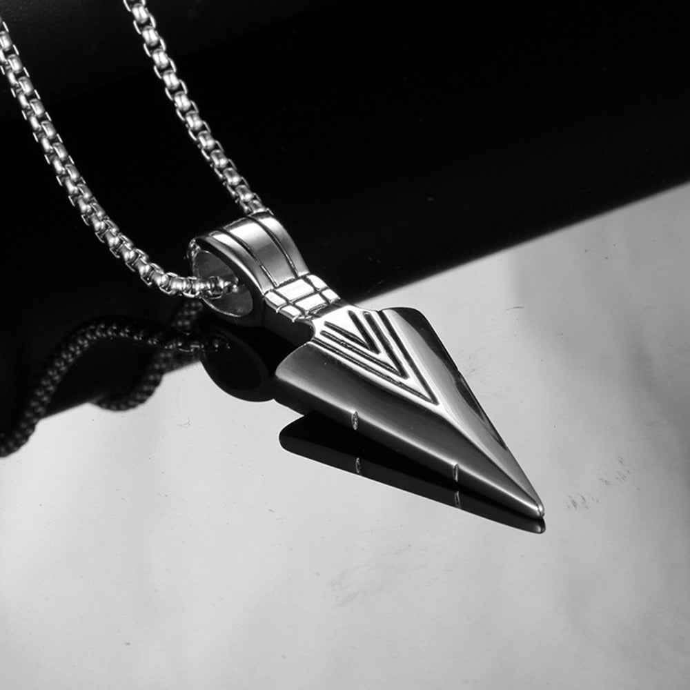 Metal Arrow Pendant  Necklace