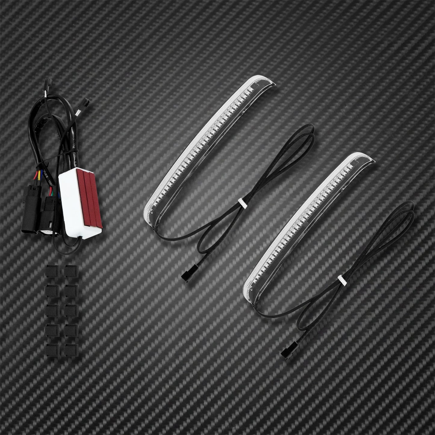 Voodoo Cycle House LED Saddlebag Tail Lights / Turn Signal Accent Lights For Harley-Davidson Touring Models 1997 - UP