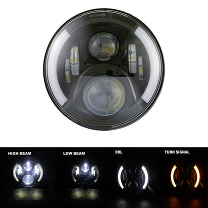 Voodoo Cycle House 7 inch LED Headlight for Harley-Davidson & Indian Touring Models