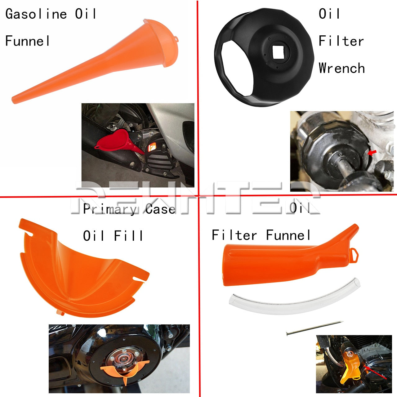 Harley-Davidson Funnel Kit & Oil Filter Wrench