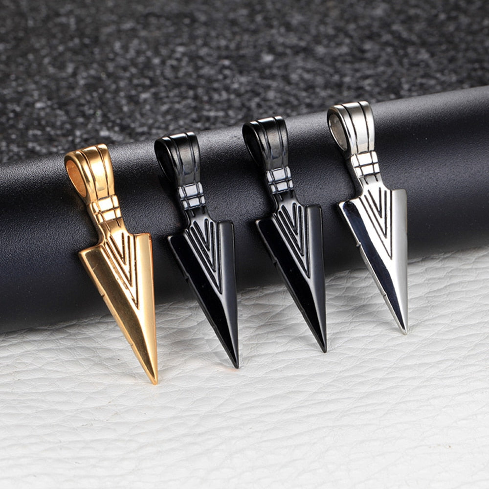 Metal Arrow Pendant  Necklace