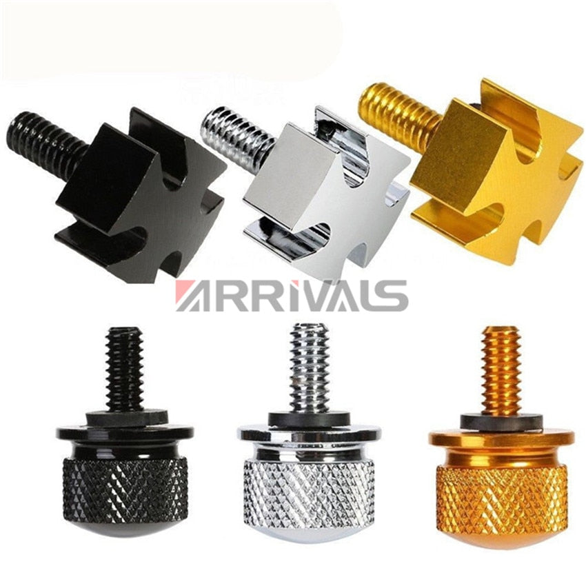 Voodoo Cycle House Custom Knurled Seat Bolts for Harley-Davidson and Custom Applications